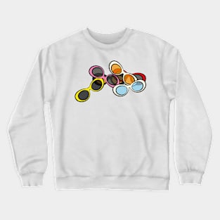 Pile of clout goggles sunglasses retro 90's Crewneck Sweatshirt